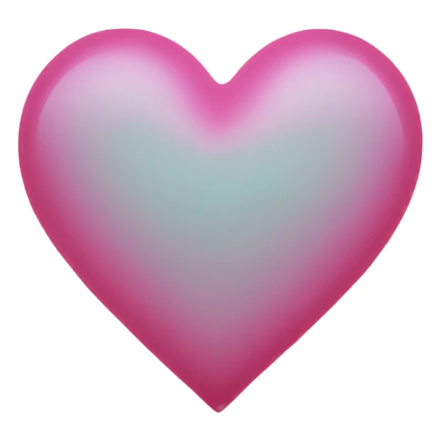 Glow in the dark heart glowing sticker