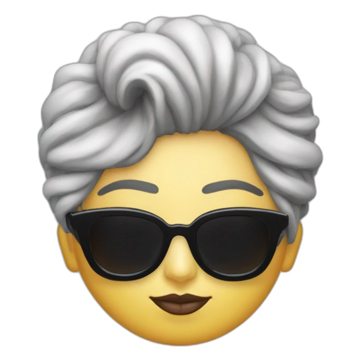 Lady gaga avec de grosse lunettes de soleil noir  sticker