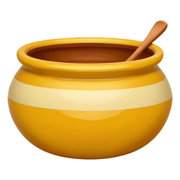 Clay Pottery Bowl yellow  sticker