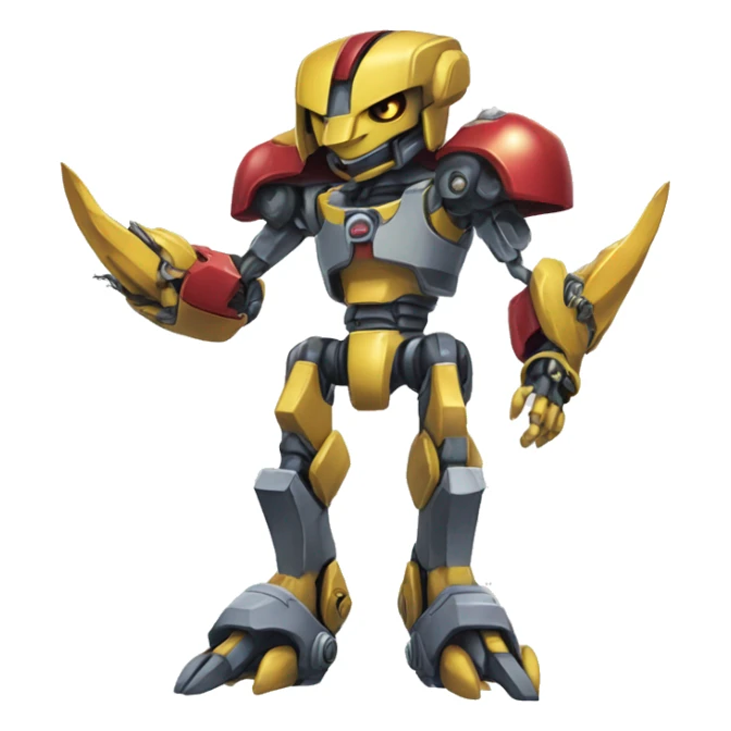 Cool Edgy Medabot-Digimon-Fakémon sticker