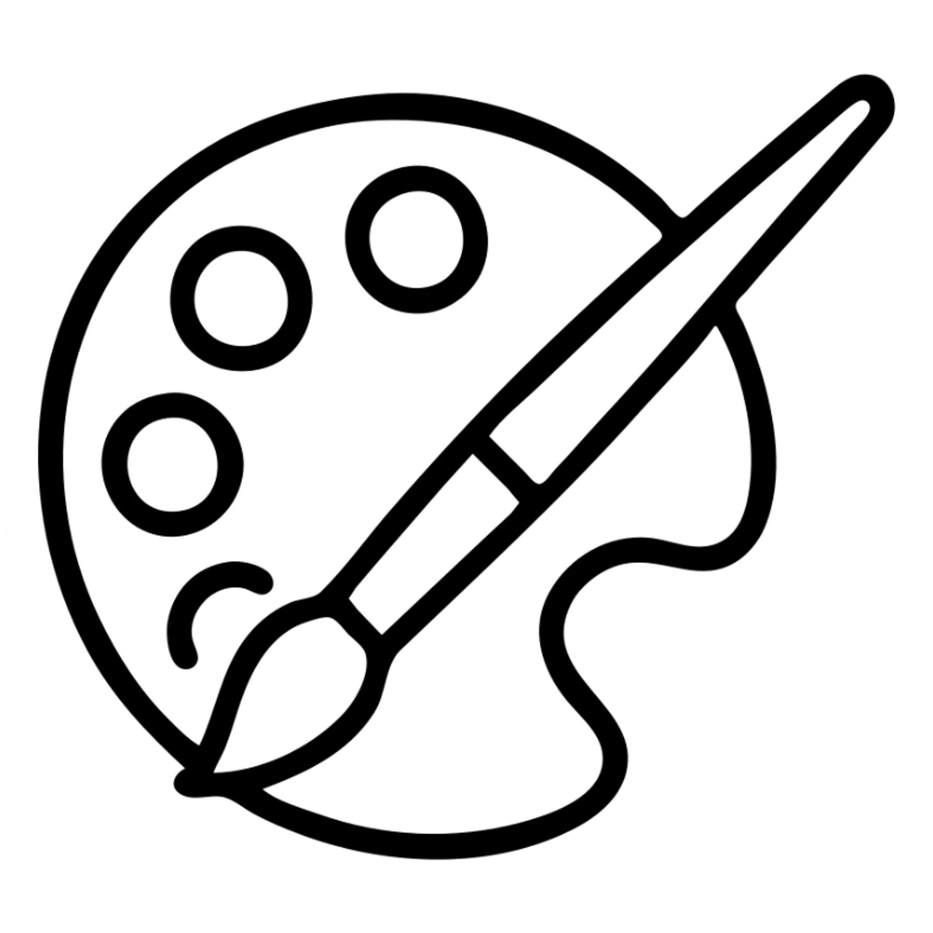 palette brush sticker