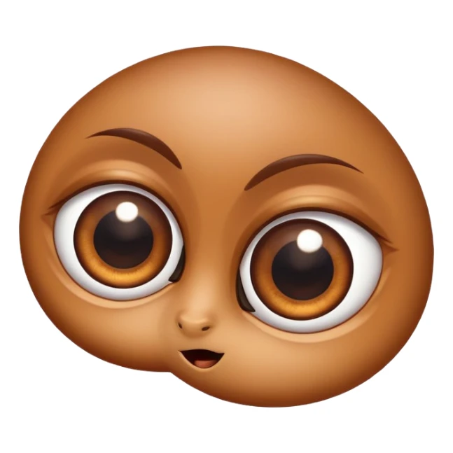 two big eyes side by side, playful and expressive sticker