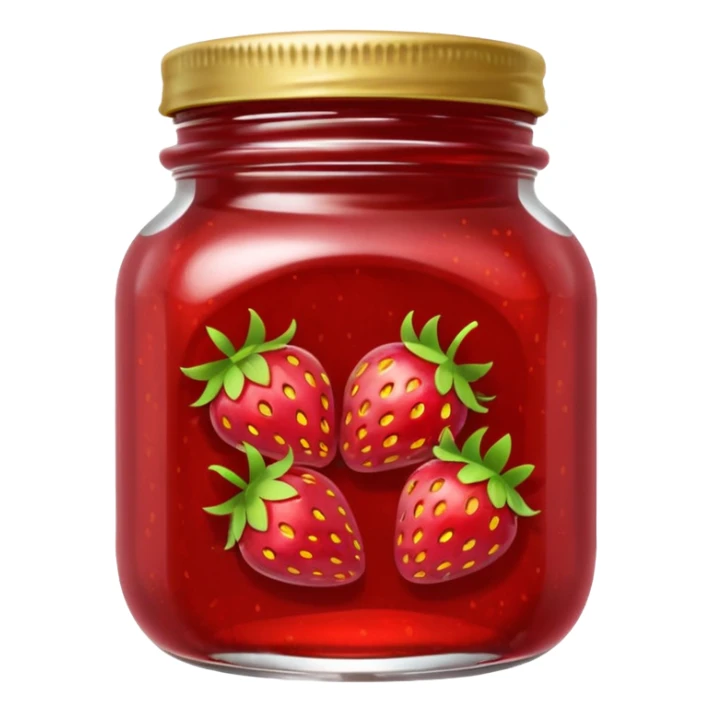 Strawberry jam sticker