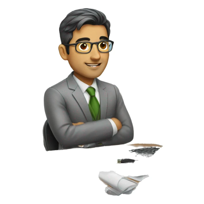 Pakistani accountant withoutglasses  sticker