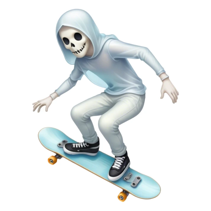  ghost skater boi ghost sk8 boarding sticker