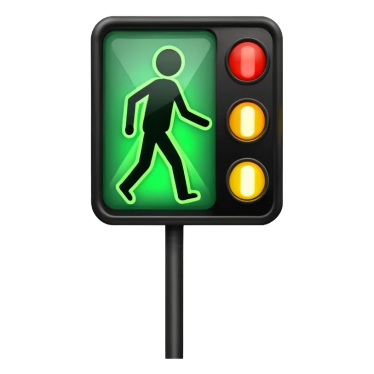 Crosswalk Light signal icon Lights , Kidsn. sticker