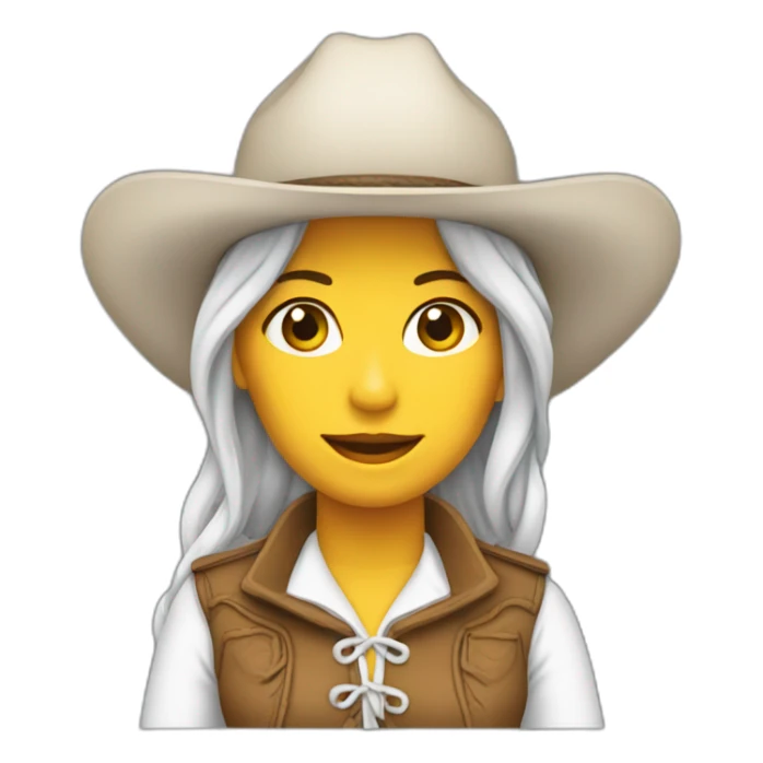 Mujer vaquera piel blanca sticker