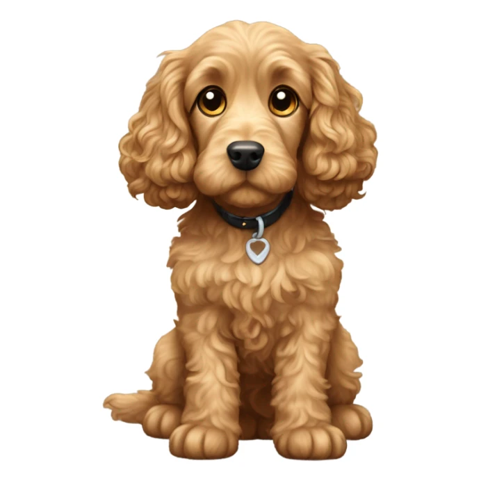 Black cocker spaniel golden doodle mix sticker