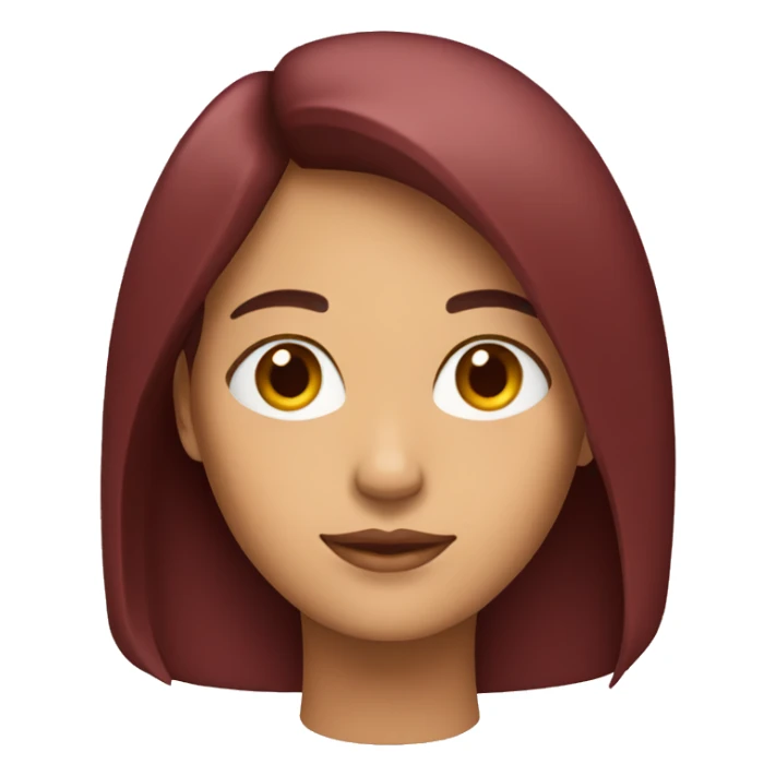 mujer con pelo muy largo rojo sticker