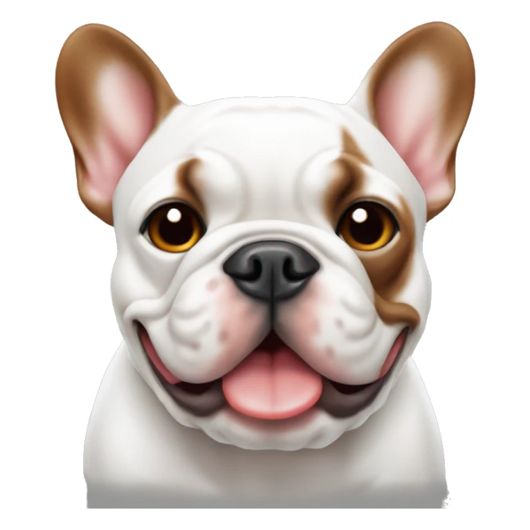 French bulldog red and white sticker