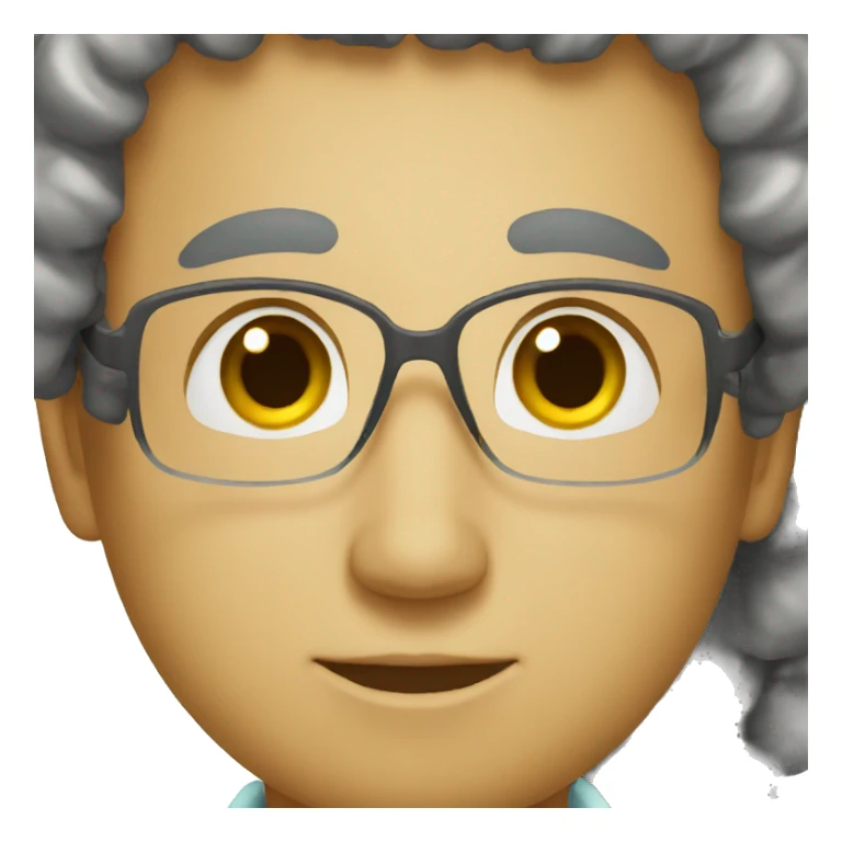 doctor with curly hair sticker