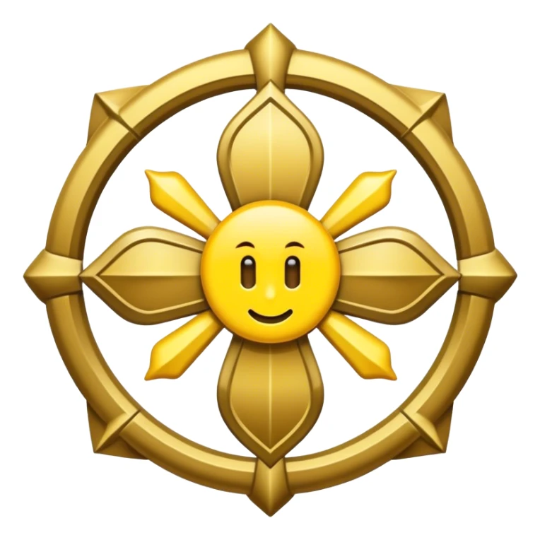 Deacon emblem with a touch of yellow sticker