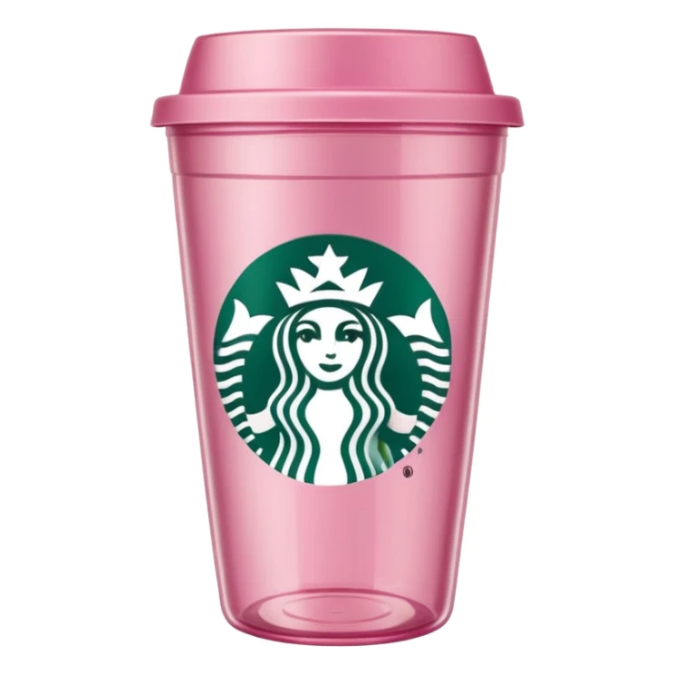 Quiero q sea un vaso de Starbucks rosa sticker