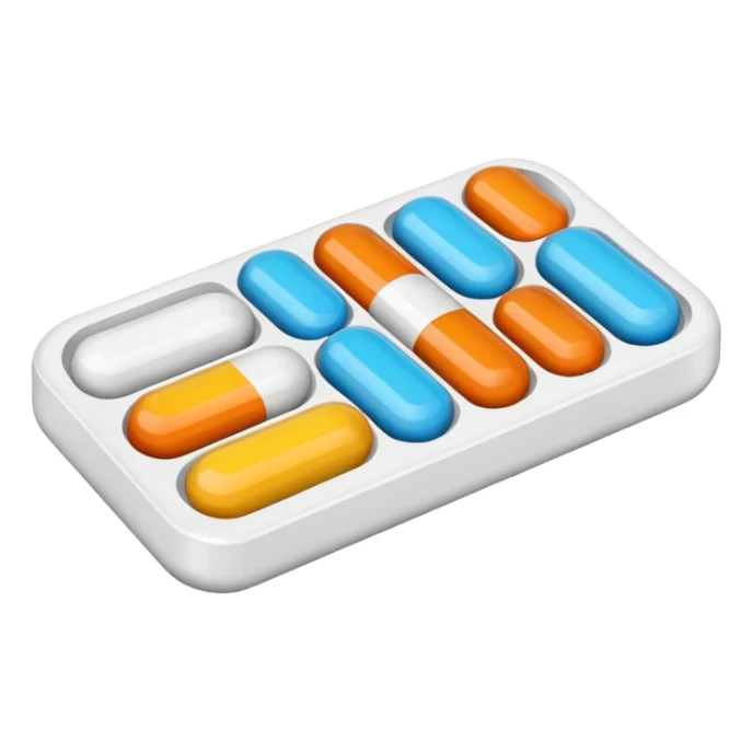 Blister of pills sticker