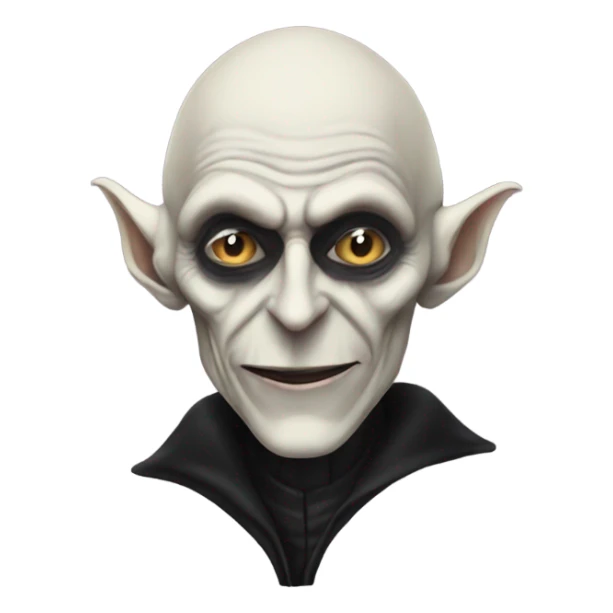 Nosferatu doing a peace sign taking a selfie sticker