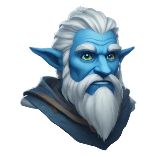 smug firbolg spectral giant blue sticker