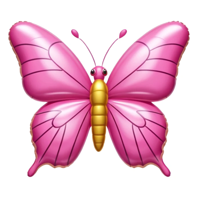   jeff koons style inflatable SPAM meat pink butterfly art sticker
