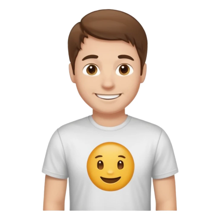 garcon blanc cheveux brun sociable qui discute avec des amis sticker