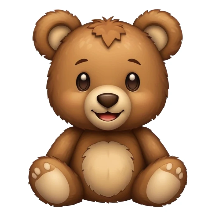 Create a cutest pixelated version of Teddy Emoji already available on apple emoji Window. sticker