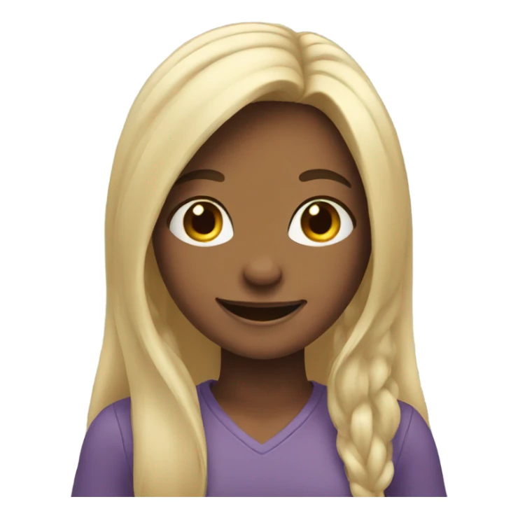 happy girls with long hair sticker