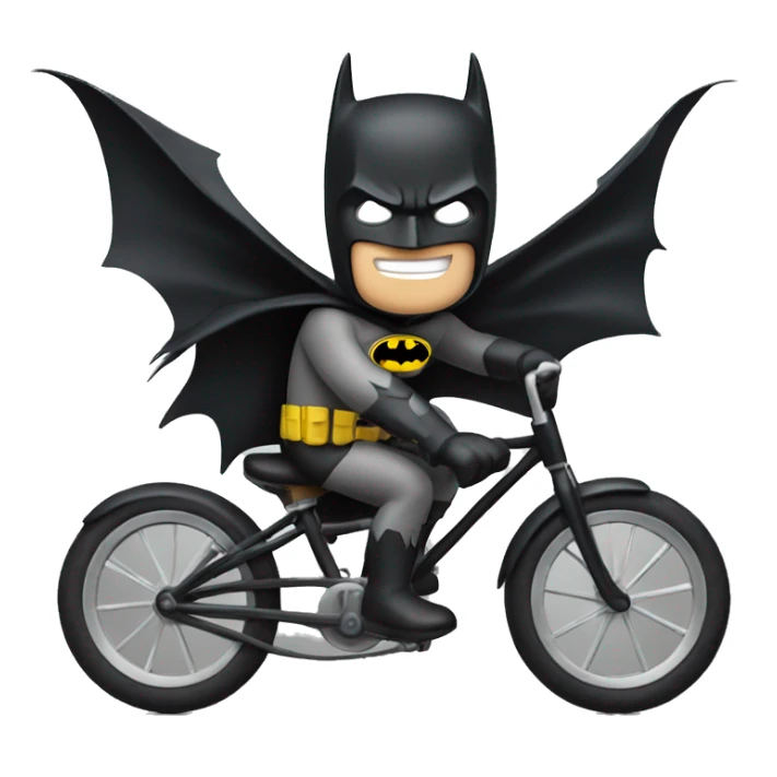 batman riding a bike sticker