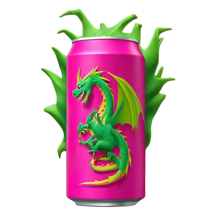 Energy Drink with the Taste of a Dragonfruit Dragon  sticker