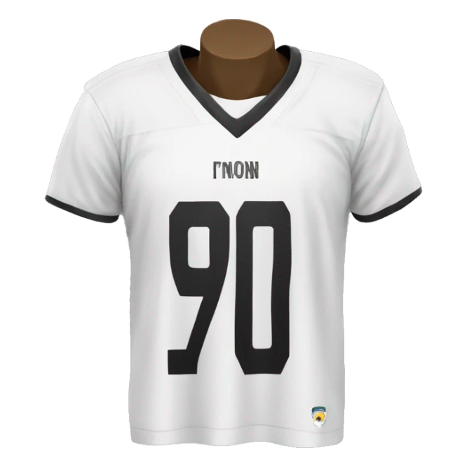 white-football-tshirt sticker