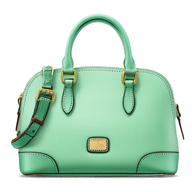 Realistic mint green dooney and bourke satchel purse.  sticker
