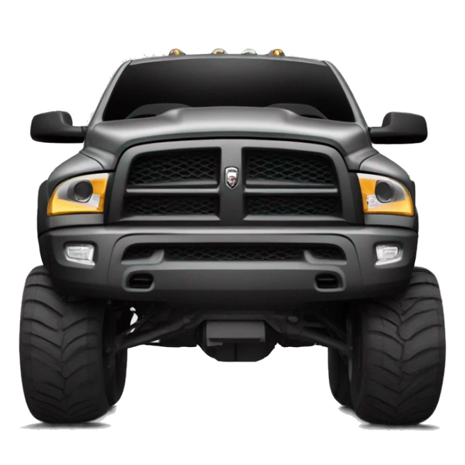 Dodge RAM 2025 hurricane twin turbo power dark gray sticker