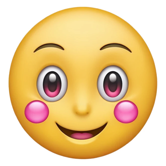 smiling yellow round emoji with pink money signs as eyes, surprised expression sticker