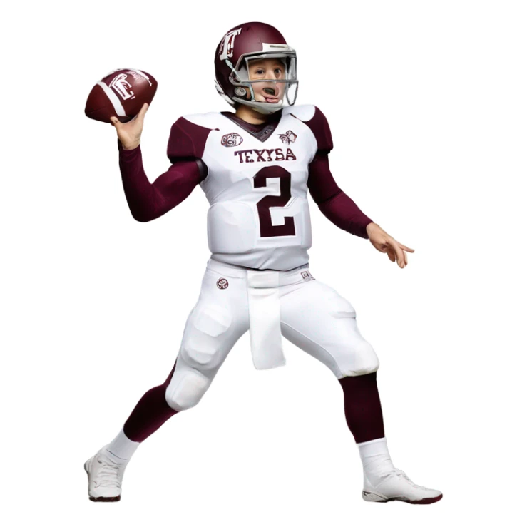 Johnny manziel in a Texas a&m uniform doing the heisman pose sticker