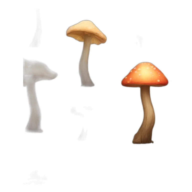 mushroom tree sticker