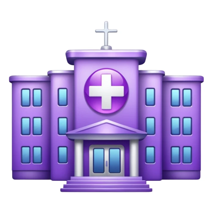 glitter purple hospital sticker
