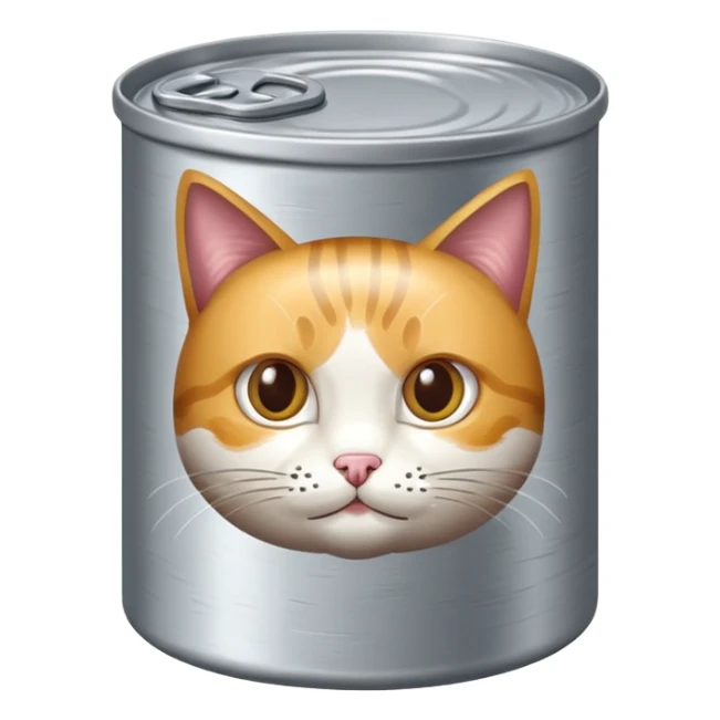 create a can of catfood emoji sticker