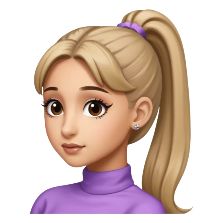 Ariana Grande high ponytail sticker