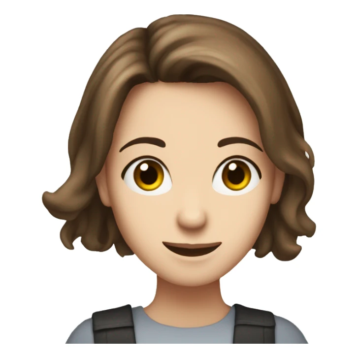 Alice oseman author brown hair heartstopper sticker