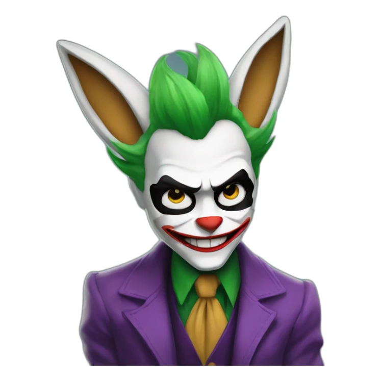 The joker with a lopunny sticker