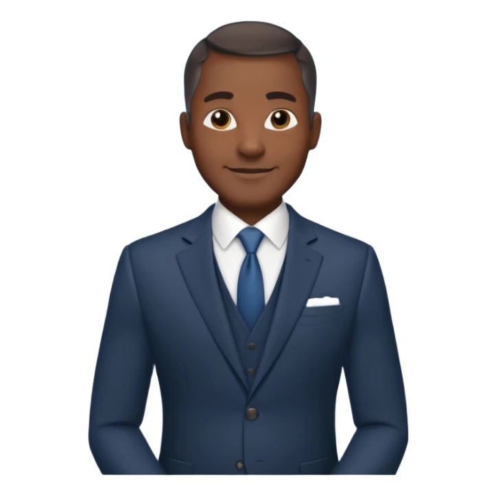 confident handsome 50 year old  black male professional better suit sticker