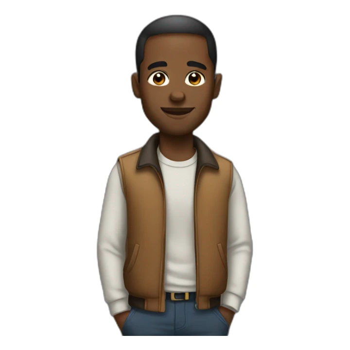 inspired black man sticker