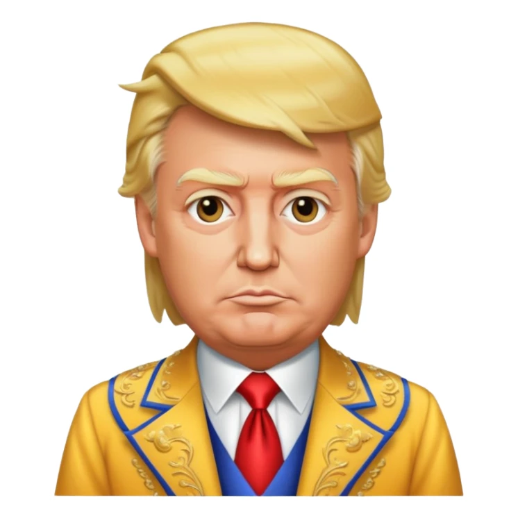 Donald Trump wearing a fancy dress sticker