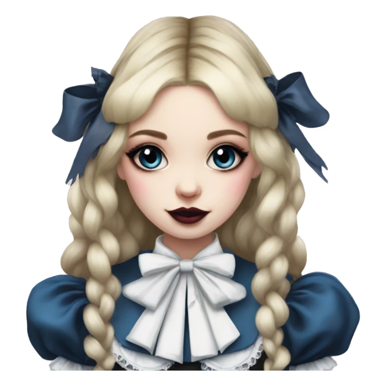 alice in wonderland gothic lolita look sticker