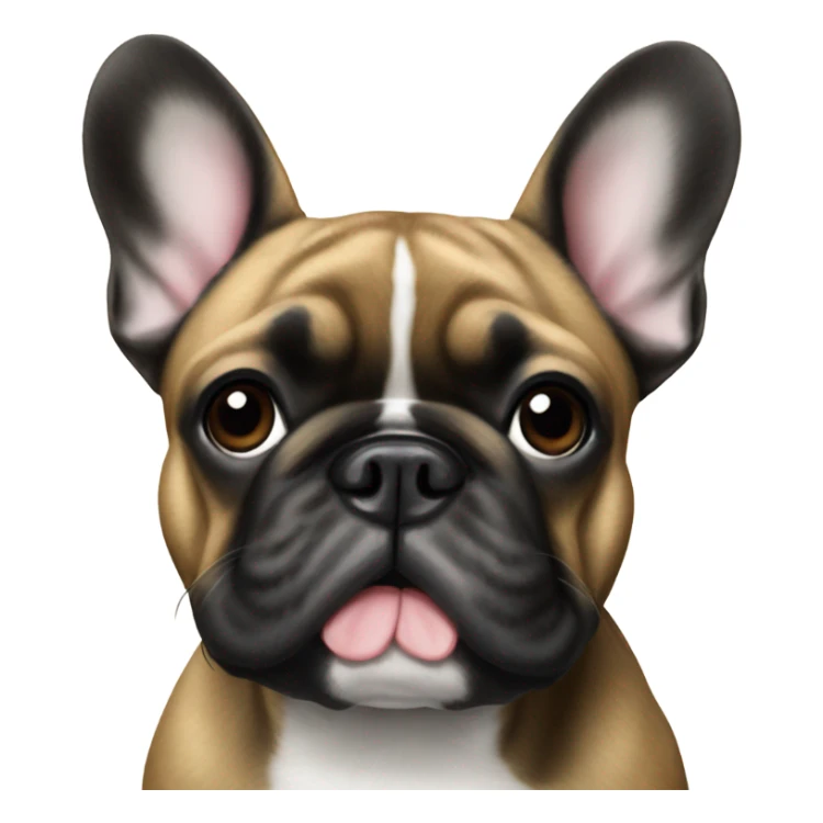 brindle french bulldog sticker