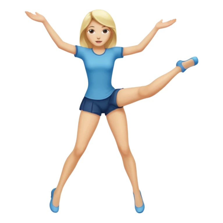 Naked blonde woman legs spread sticker