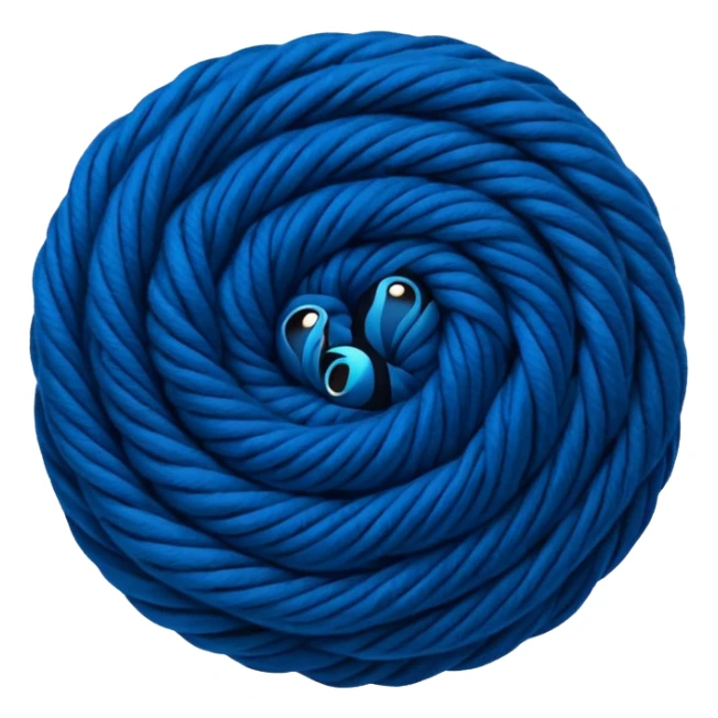 one color ball of yarn sticker