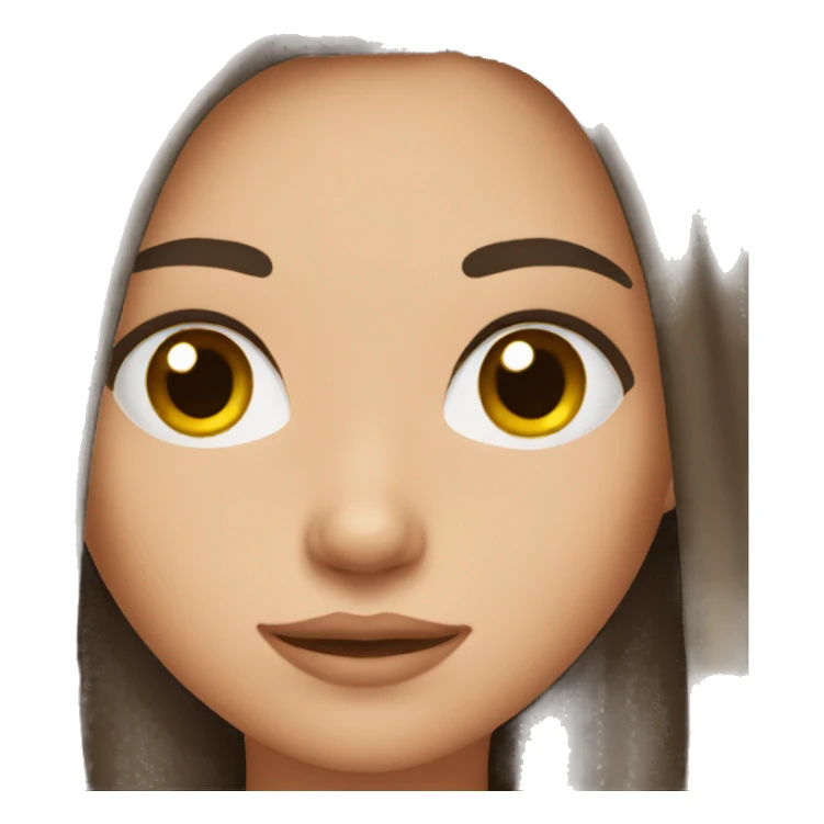 teenage girl who has dark red/brunette hair  sticker