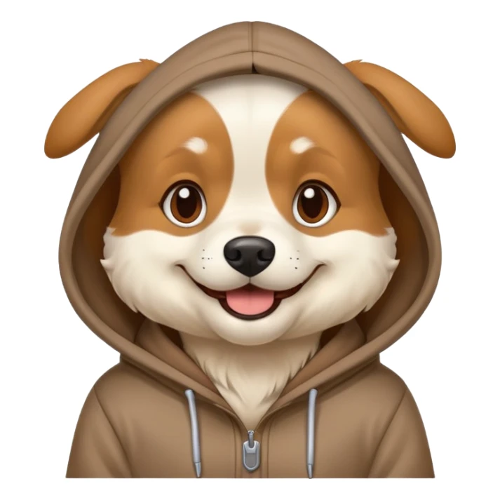 Dog wear hoodie  sticker