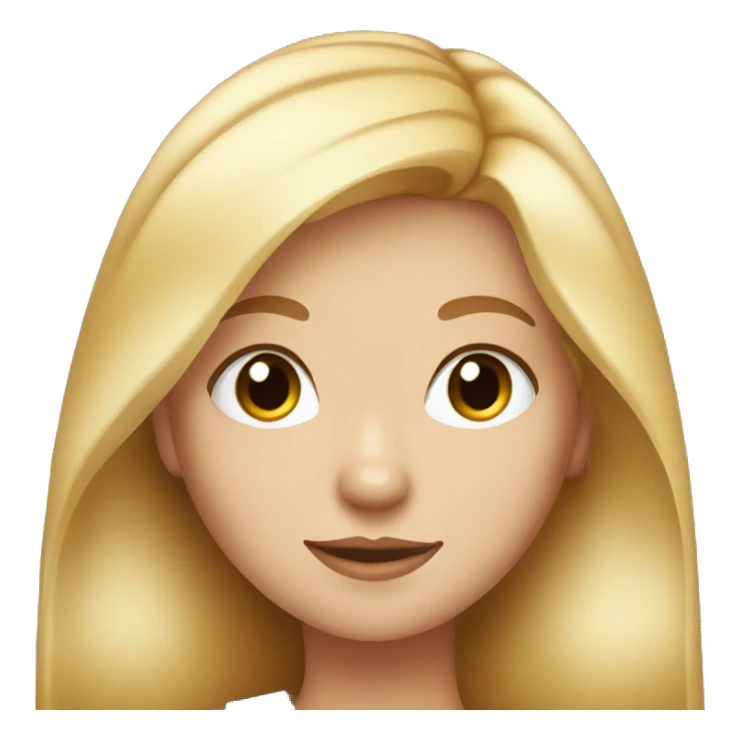 Blonde Girl with Blue eyes and a red cat sticker