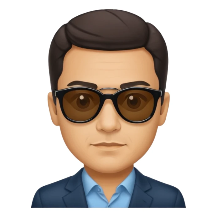 Pedro Sánchez with sunglasses, classic Telegram sticker sticker