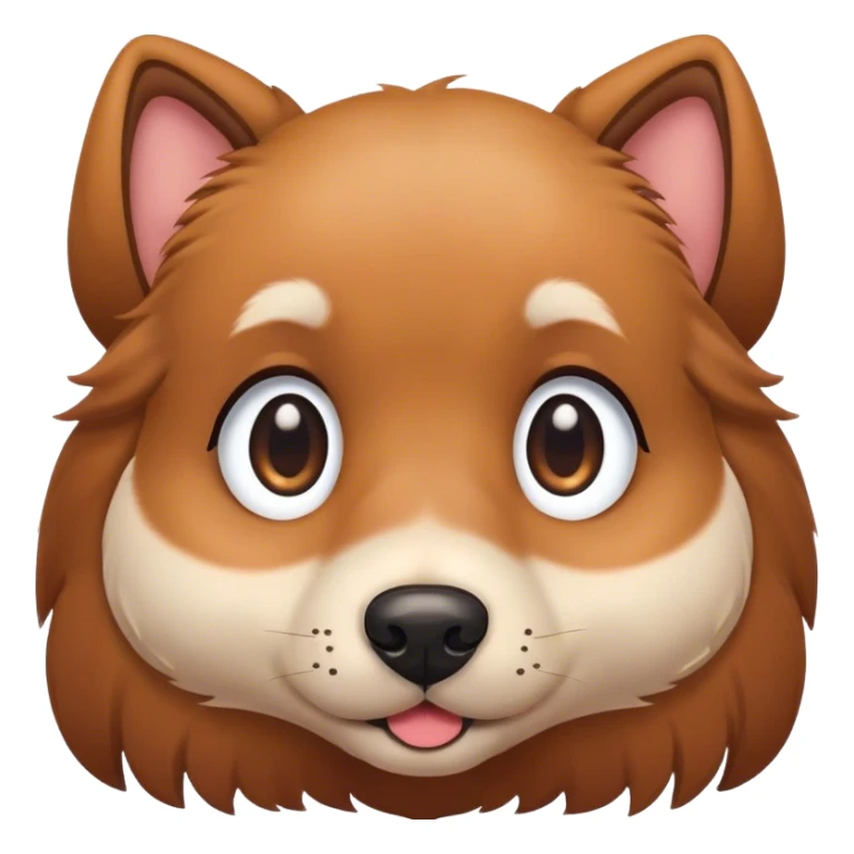 Dog with long eyelashes and cute eyes sticker