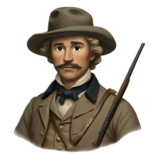 hunter of the 19th century sticker